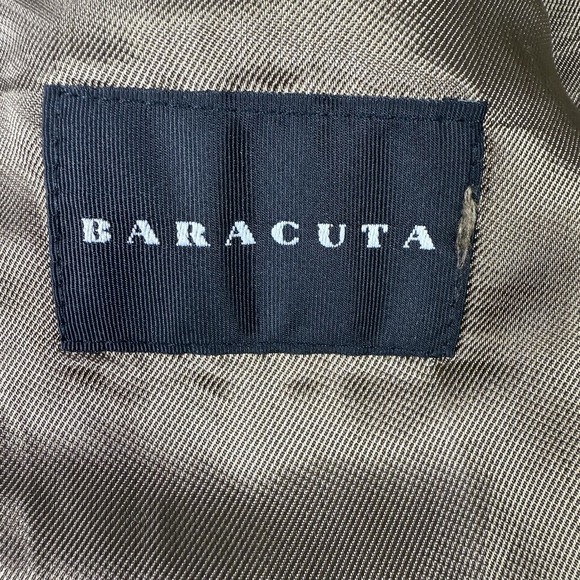 Vintage 90's Baracuta Cashmere Wool Bomber Jacket Beige Medium Soft Gold Lined - Picture 6 of 15